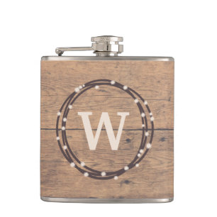 Monogram design hip flask
