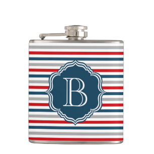 Monogram design hip flask