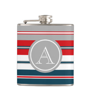 Monogram design hip flask