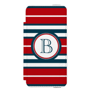 Monogram design incipio watson™ iPhone 5 wallet case