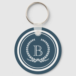 Monogram design key ring