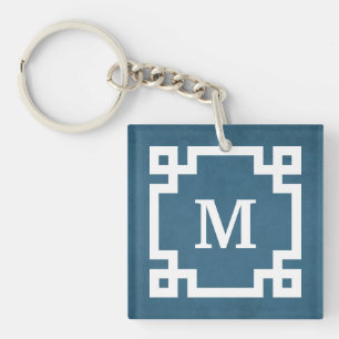 Monogram design key ring