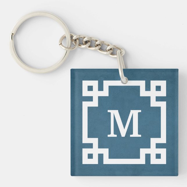 Monogram design key ring (Front)