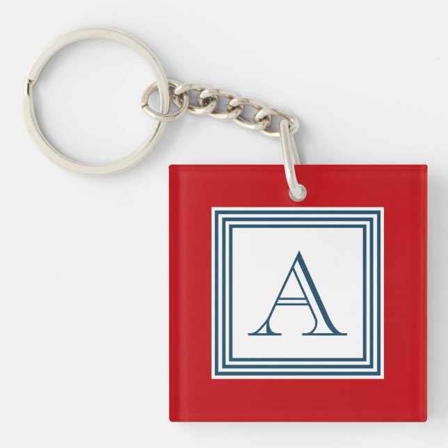 Monogram design key ring (Front)