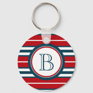 Monogram design key ring