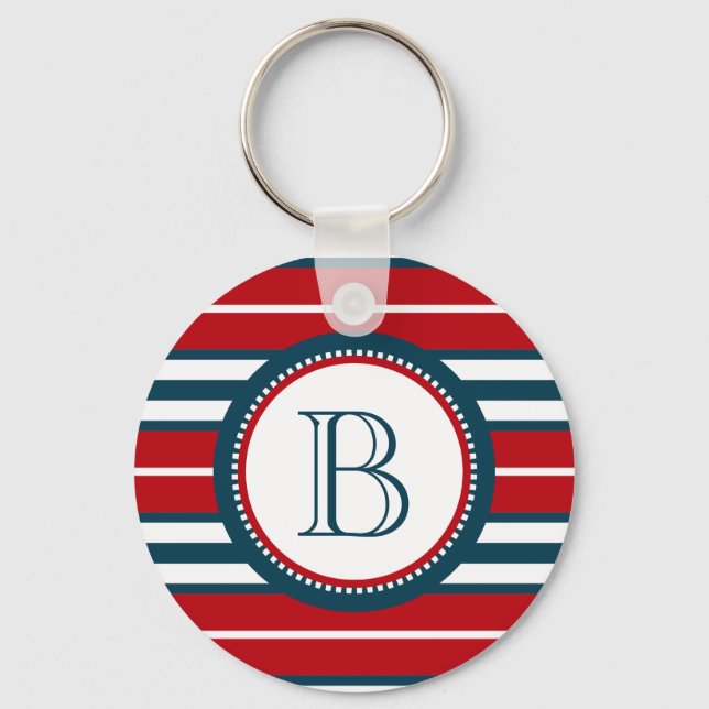 Monogram design key ring (Front)