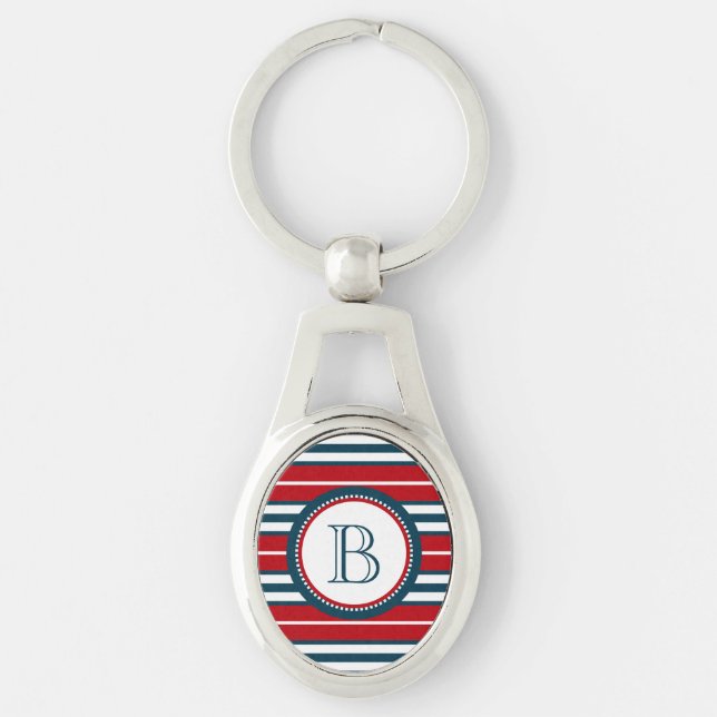 Monogram design key ring (Front)