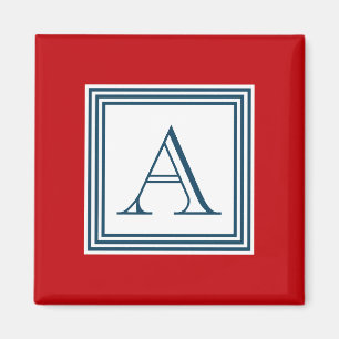 Monogram design magnet
