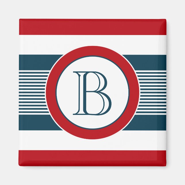 Monogram design magnet (Front)