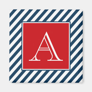 Monogram design magnet