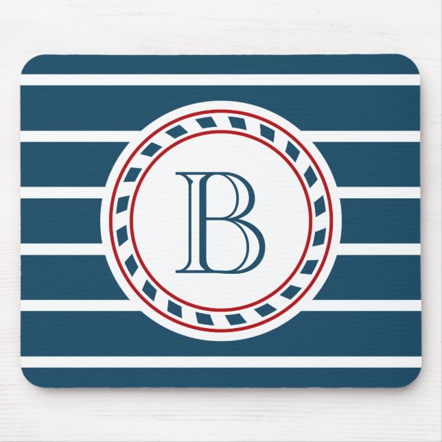 Monogram design mouse pad (Front)