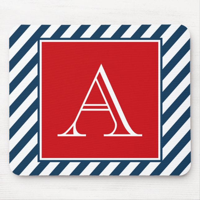 Monogram design mouse pad (Front)