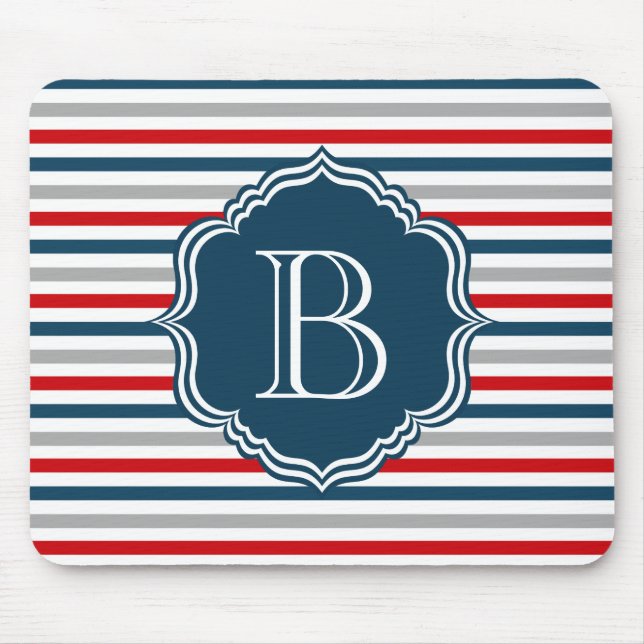 Monogram design mouse pad (Front)