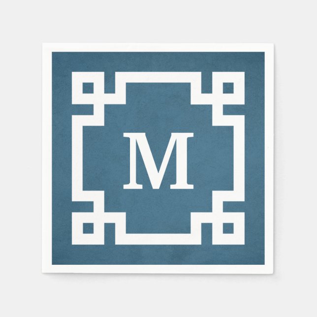 Monogram design napkin (Front)