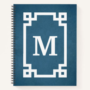 Monogram design notebook