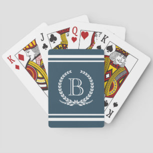 Monogram design playing cards
