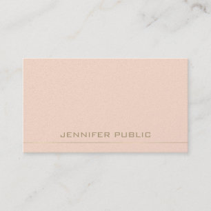 Monogram Design Trendy Glamorous Plain Luxury Business Card