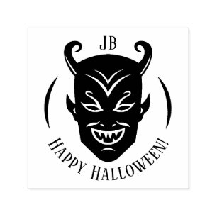 Monogram Devil Halloween Self-inking Stamp