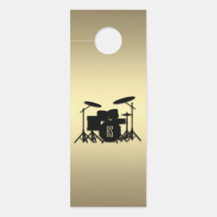 Monogram Drum Set Gold Door Hanger