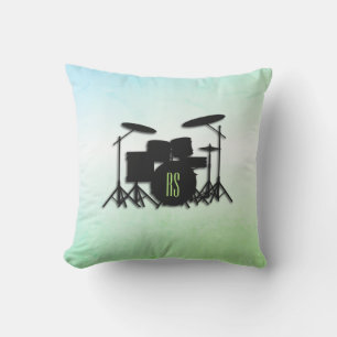 Monogram Drum Set Green Cushion
