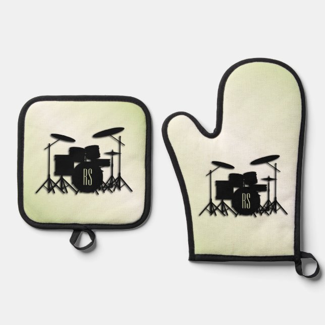 Monogram Drum Set Green Hue (Front)