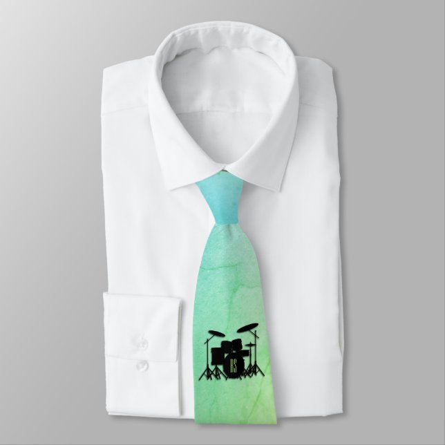 Monogram Drum Set Green Tie (Tied)