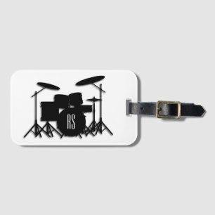 Monogram Drum Set Luggage Tag