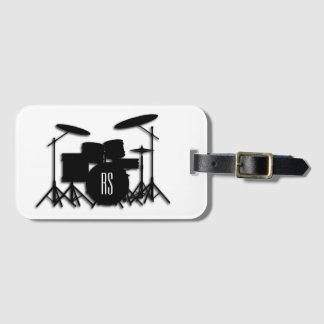 Monogram Drum Set Luggage Tag