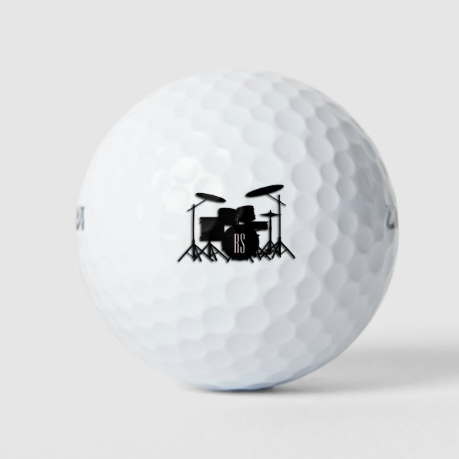 Monogram Drum Set Pink Golf Balls (Front)