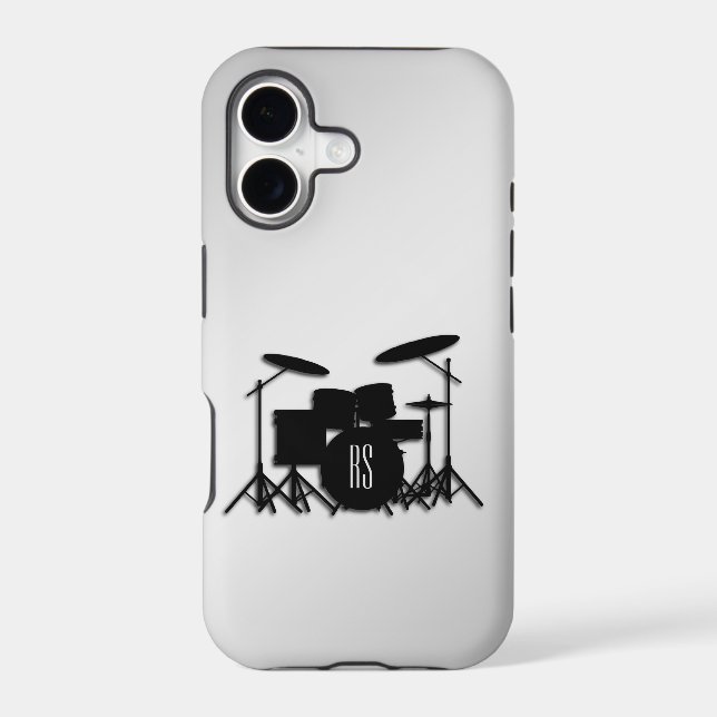 Monogram Drum Set Silver (Back)