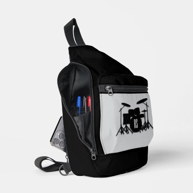 Monogram Drum Set Sling Bag (Open)