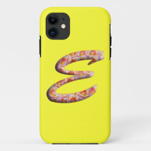Monogram E in Roses Pattern Iphone 5 cases
