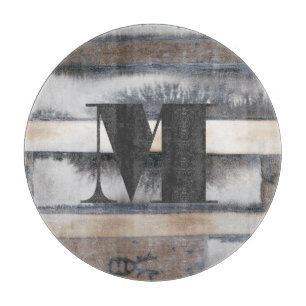 Monogram   Earth & Smoke I Cutting Board