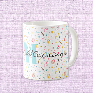 Monogram Easter Blessings 11oz Classic Coffee Mug