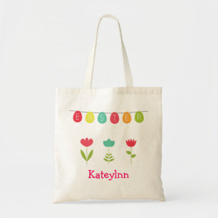 Monogram Easter Egg Tote Bag