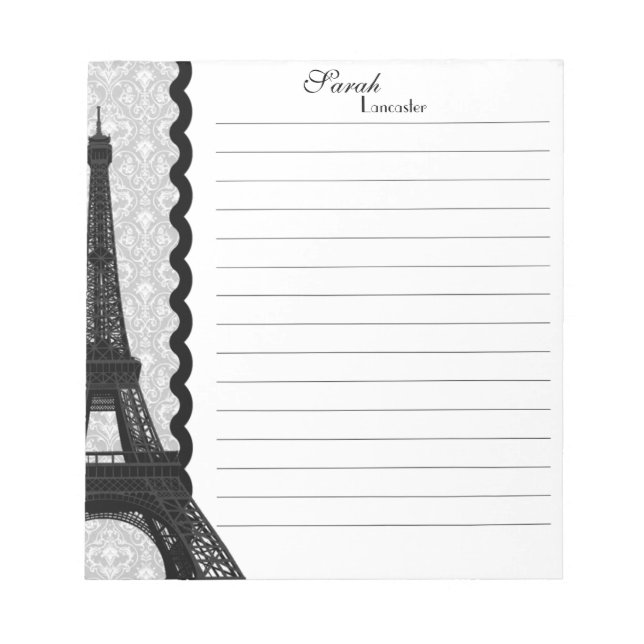 Monogram Eiffel Tower Note Pad (Front)