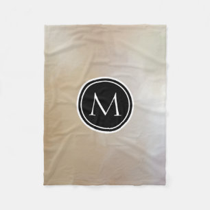 Monogram Elegant and Abstract Background Fleece Blanket