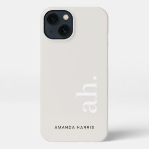 Monogram Elegant Feminine Minimalist iPhone 13 Case