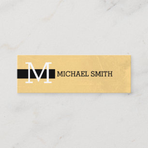 Monogram Elegant Modern Vintage #3 Mini Business Card