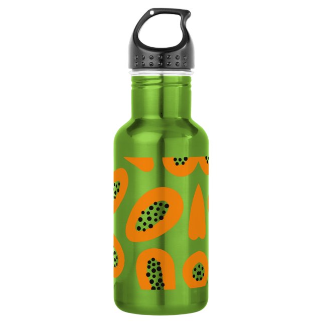 Monogram Elegant Papaya Pattern  532 Ml Water Bottle (Front)