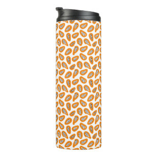 Monogram Elegant Papaya Pattern Thermal Tumbler