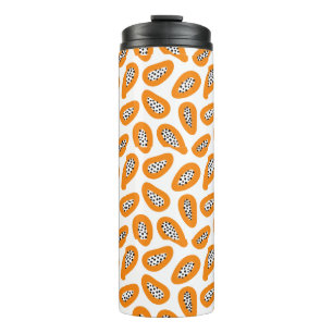 Monogram Elegant Papaya Pattern Thermal Tumbler
