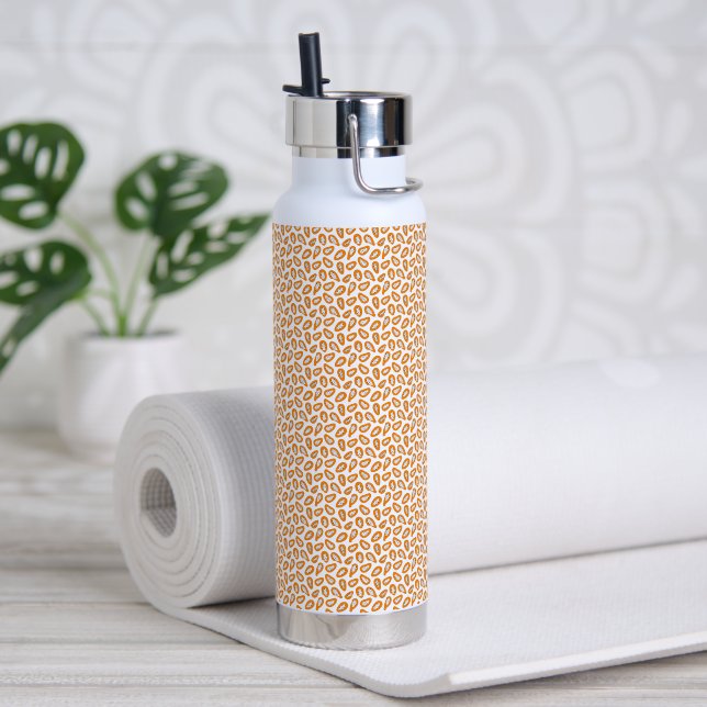  Monogram Elegant Papaya Pattern  Water Bottle (Yoga)