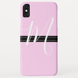 Monogram Elegant Shampoo Solid Colour iPhone XS Max Case