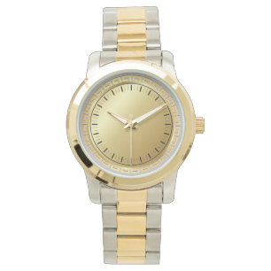 Monogram Elegant Unisex Two Tone  Bracelet Watch