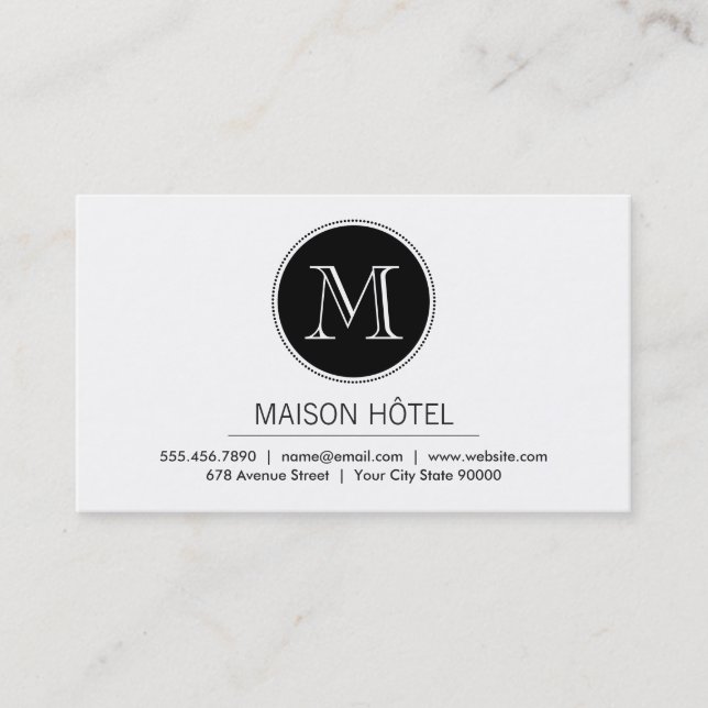 Monogram | Executive Business Card (Front)