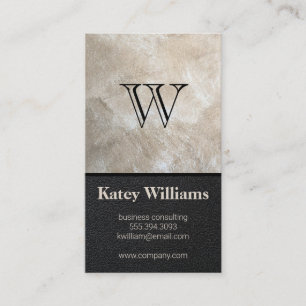 Monogram   Executive   Leather Business Card