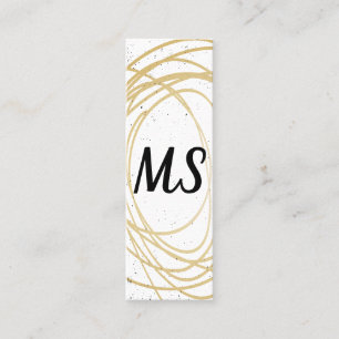 Monogram / Expressive Mini Business Card