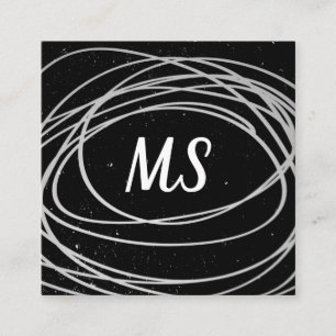 Monogram / Expressive Square Business Card