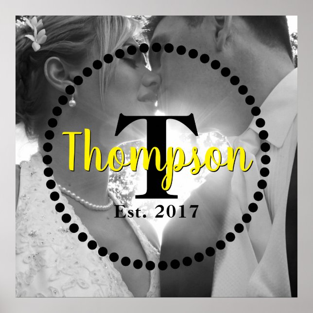 Monogram Family Name Poster (Front)